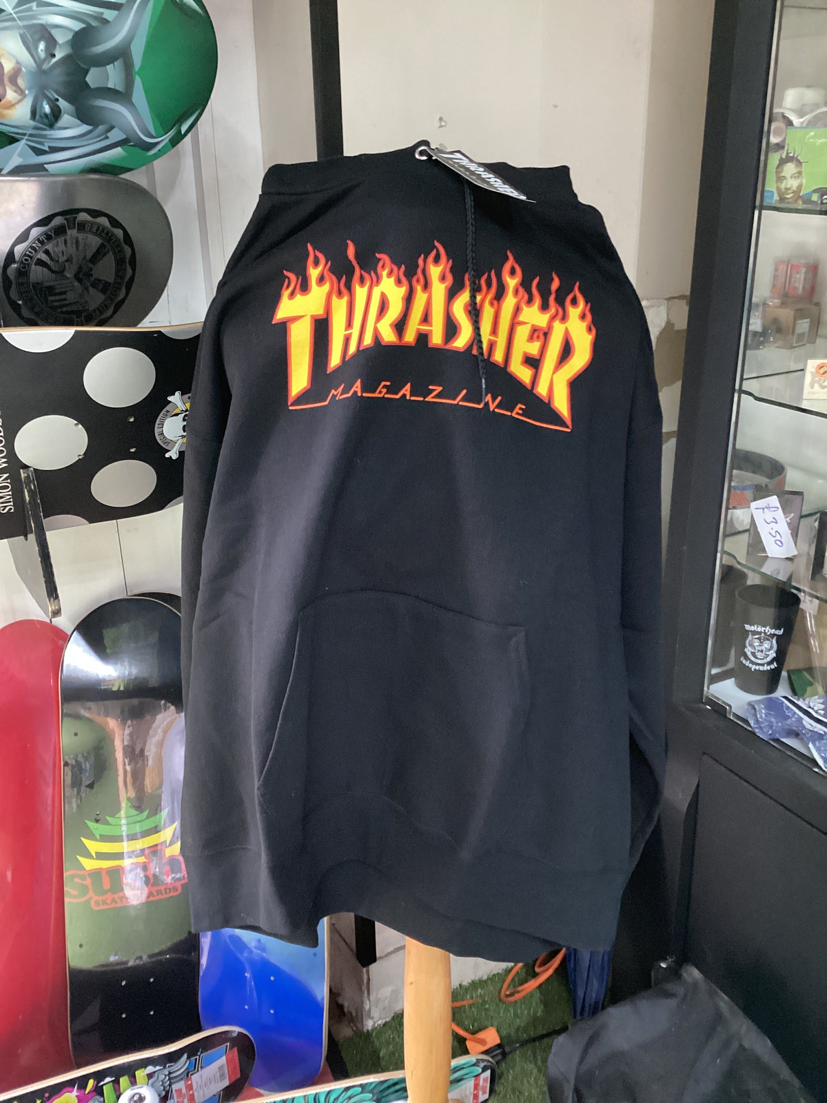 Thrasher Flame logo hoodie