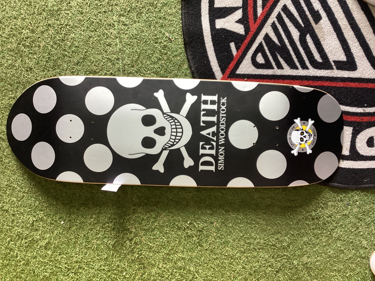 Death skateboards Simon Woodstock polka dot guest model